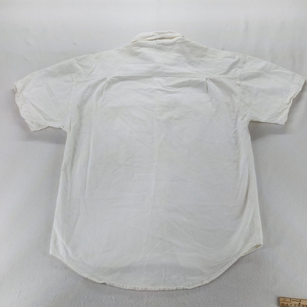 VTG Stefano Made In Turkey 100% Turkish Cotton Beach Lake White Shirt L - Picture 2 of 8